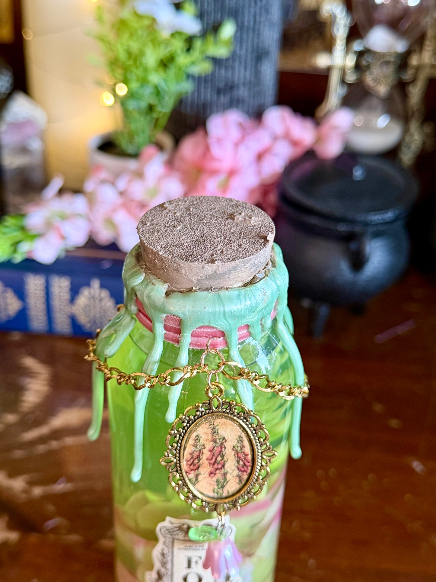 Foxglove Poison Potion | Witch Decor | Cottagecore Apothecary Display | Fantasy Bottle