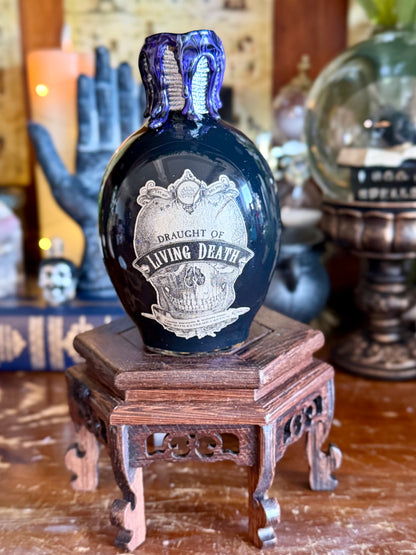 Draught of Living Death | Skull Potion Bottle | Gothic Fantasy Decor | Spooky Display