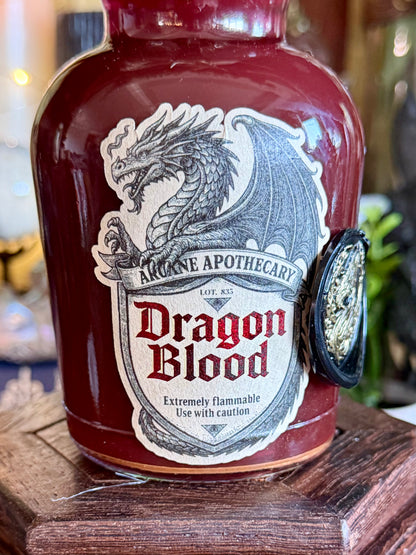 Dragon Blood Display Potion | Fantasy Shelf Decor | Interactive Color Change Elixir Bottle