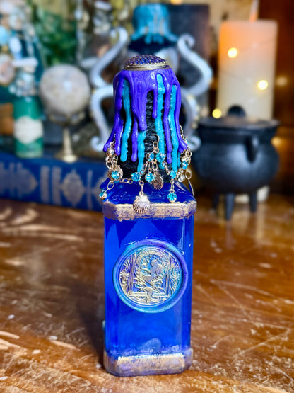 Mermaid Tears Potion | Mermaid Decor | Ocean Fantasy Bottle | Sea Witch Decor | Handmade Gothic Art