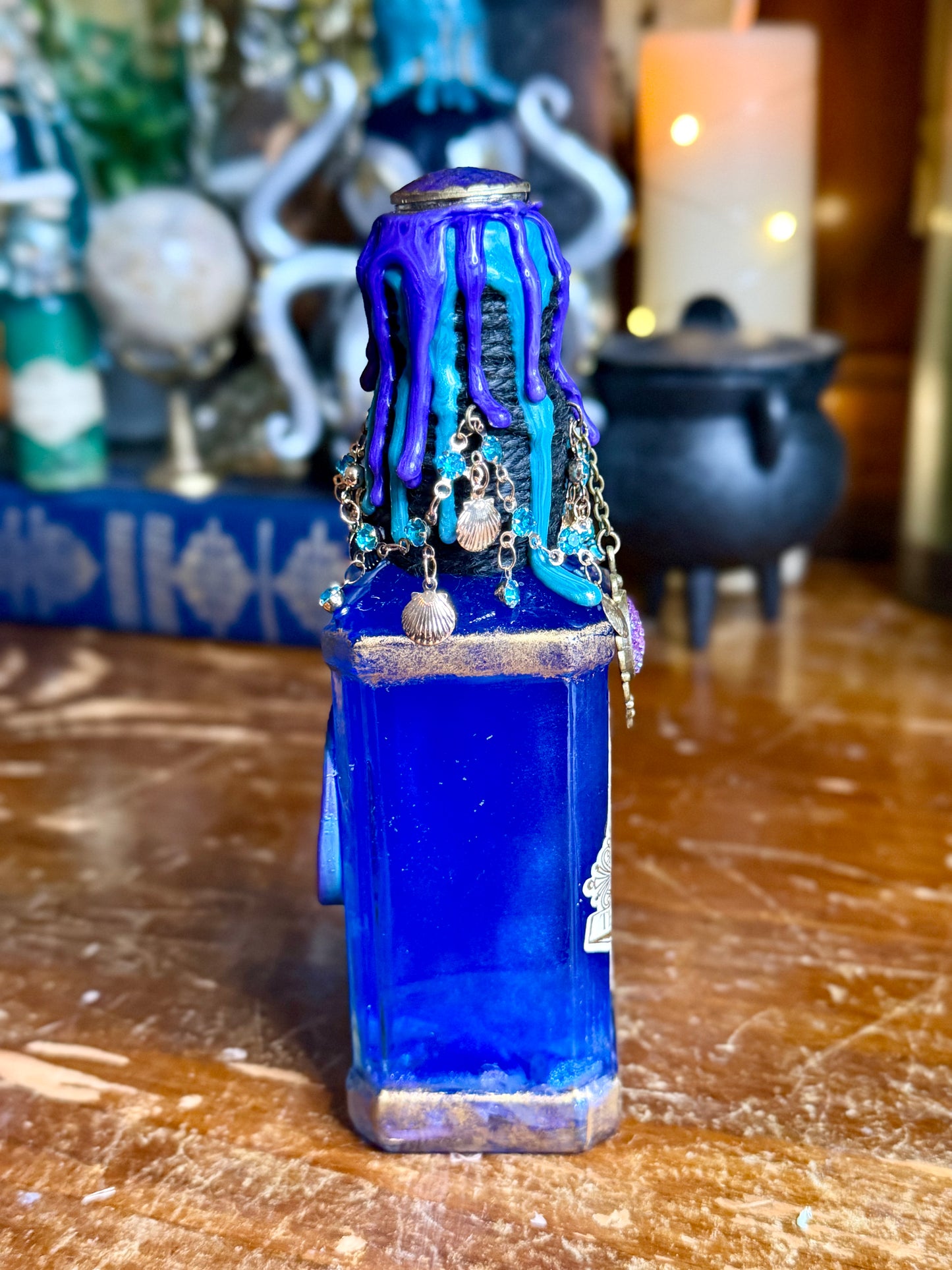 Mermaid Tears Potion | Mermaid Decor | Ocean Fantasy Bottle | Sea Witch Decor | Handmade Gothic Art