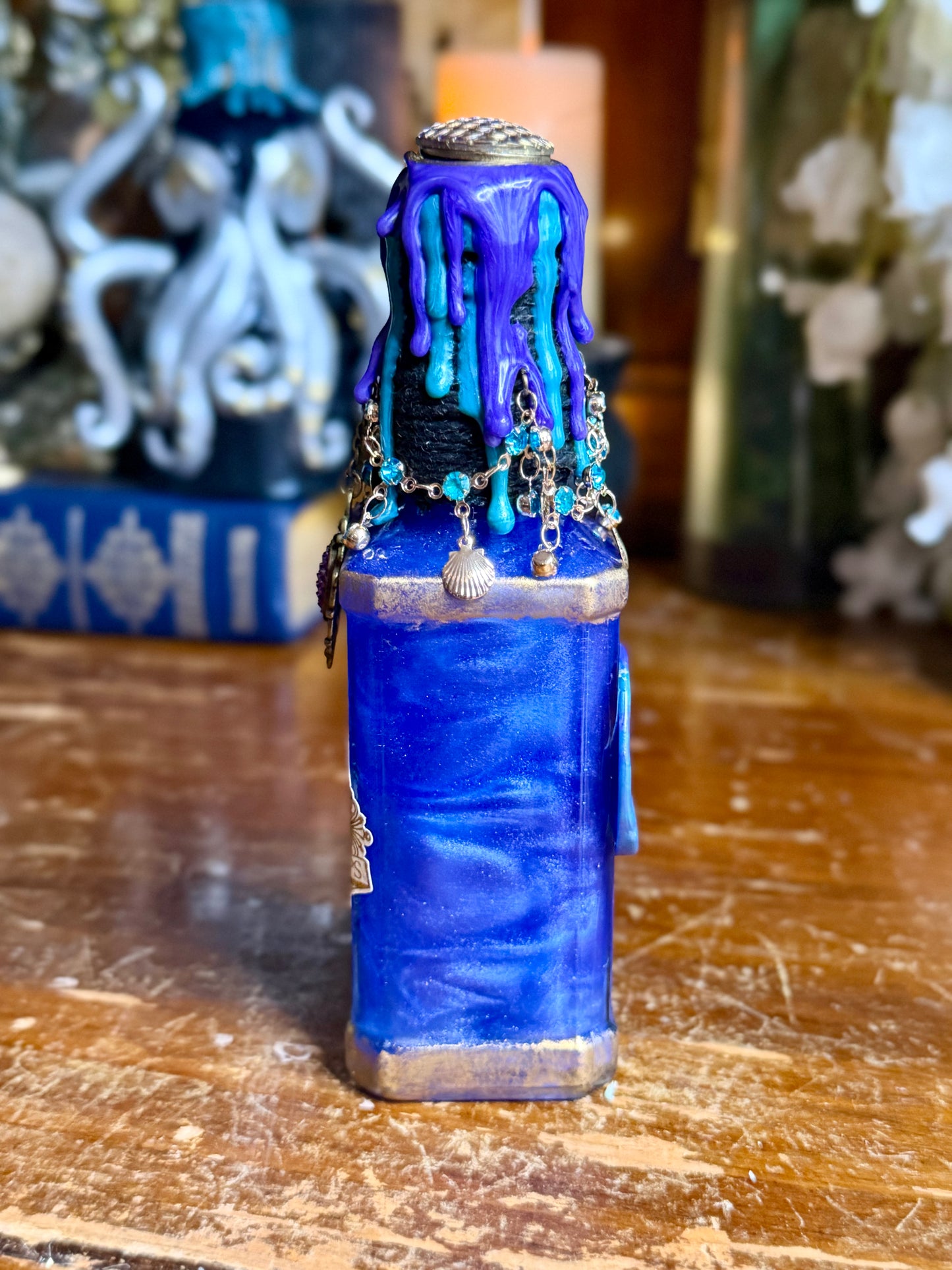Mermaid Tears Potion | Mermaid Decor | Ocean Fantasy Bottle | Sea Witch Decor | Handmade Gothic Art