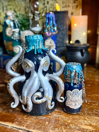 Spawn of the Kraken Potion | Kraken Decor | Pirate Fantasy Art | Ocean Curio | Gothic Handmade Decor