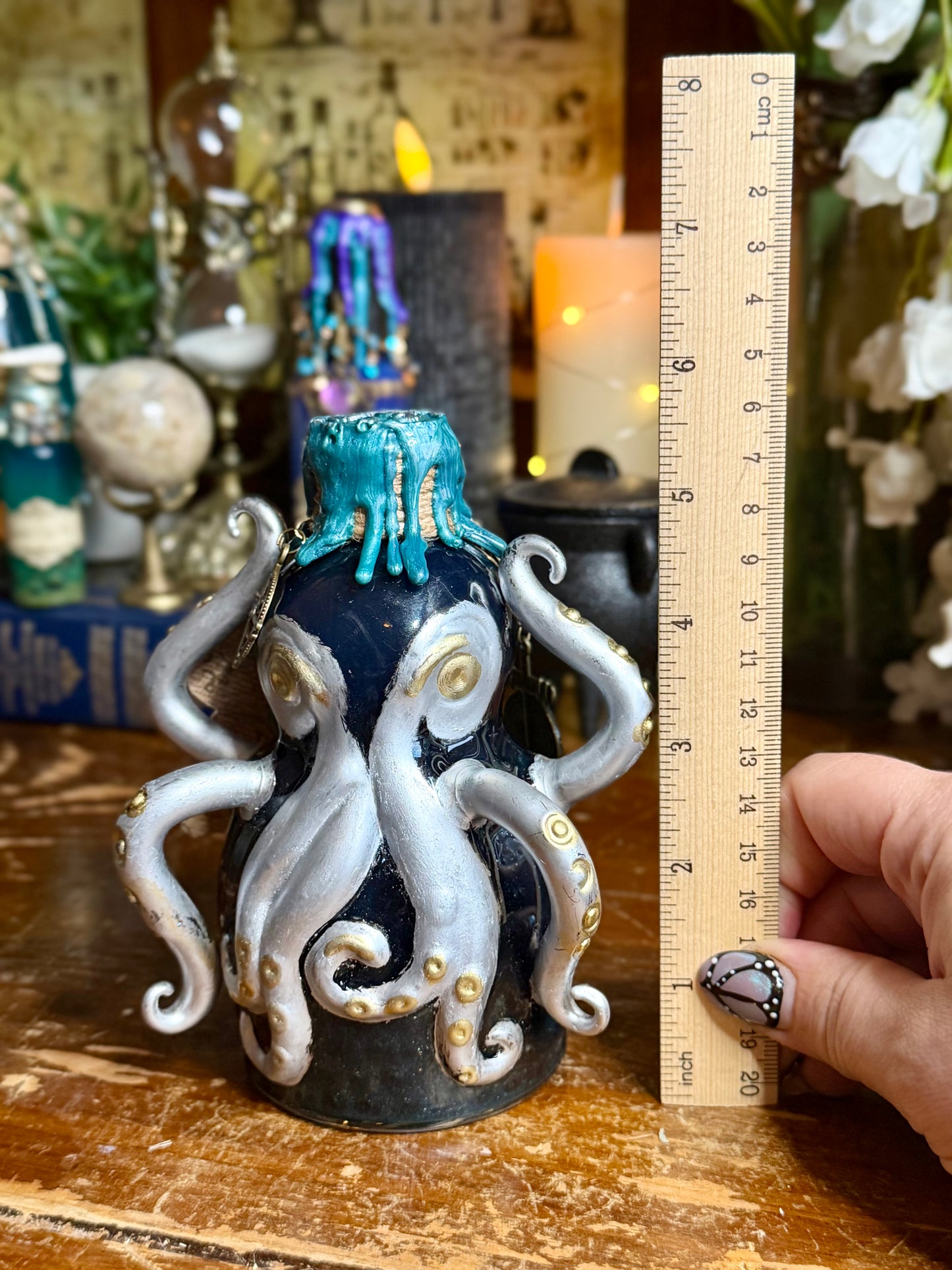 Spawn of the Kraken Potion | Kraken Decor | Pirate Fantasy Art | Ocean Curio | Gothic Handmade Decor