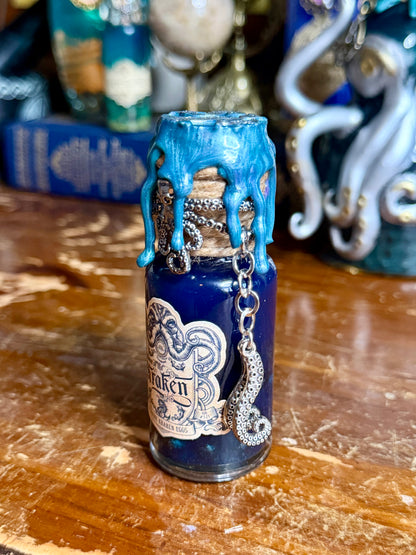 Spawn of the Kraken Mini Potion | Kraken Decor | Pirate Fantasy Art | Ocean Curio | Gothic Handmade Decor