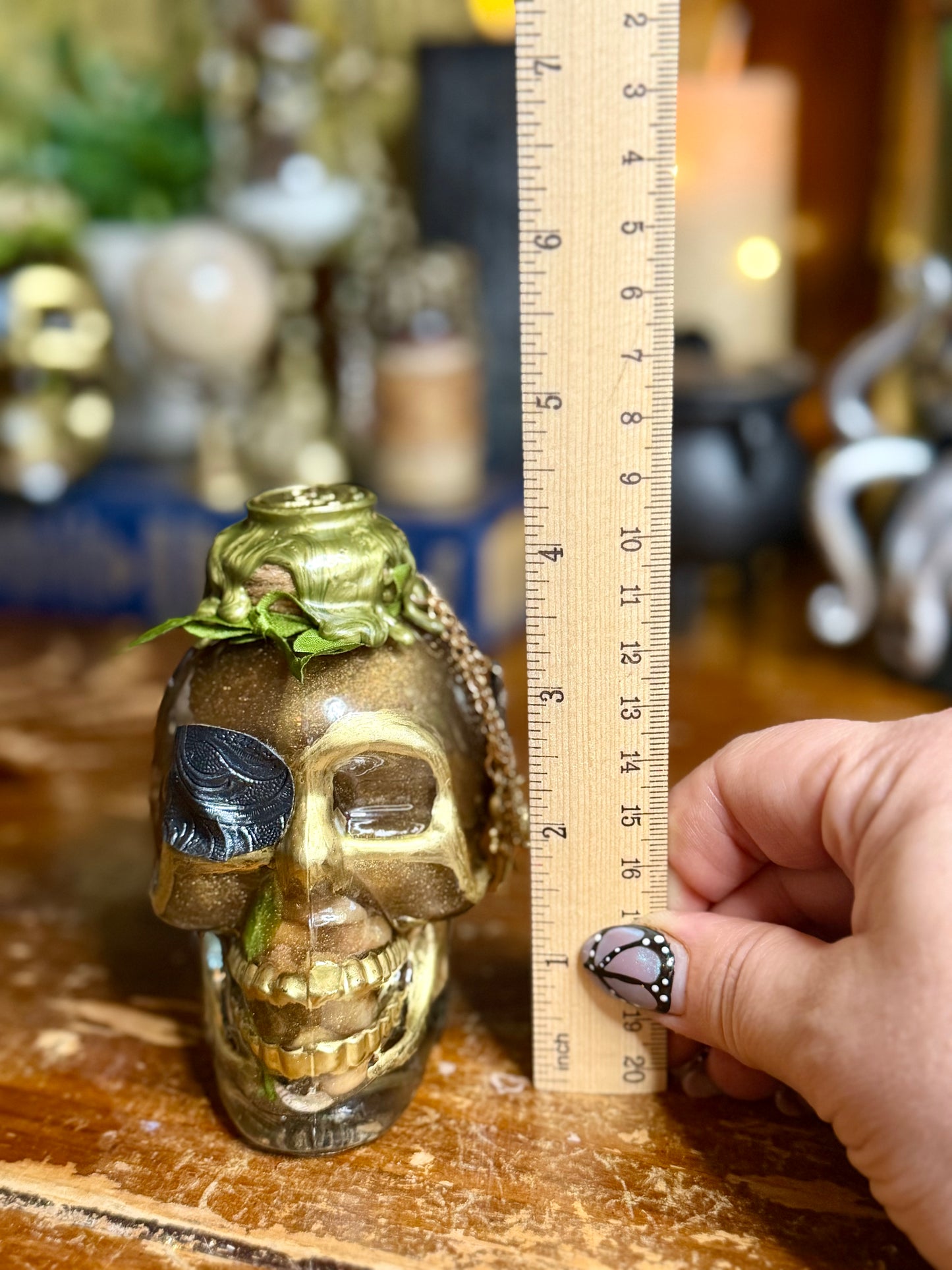 Dead Man’s Cursed Waters Potion | Pirate Decor | Skull Bottle | Gothic Ocean Decor | Dark Academia Art