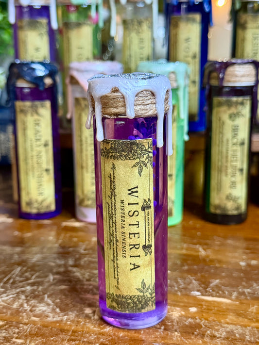 Poison Garden | Wisteria Mini Potion | Dark Academia Display Bottle