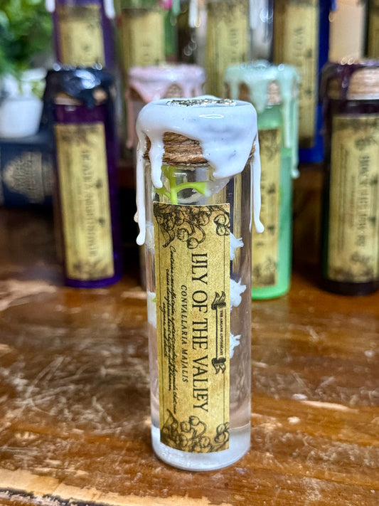 Poison Garden | Lily of the Valley Mini Potion | Dark Academia Display Bottle