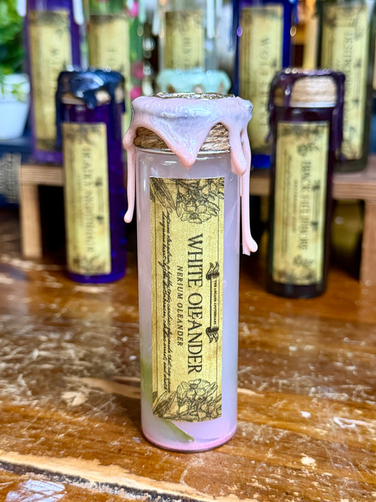 Poison Garden | White Oleander Mini Potion | Dark Academia Display Bottle