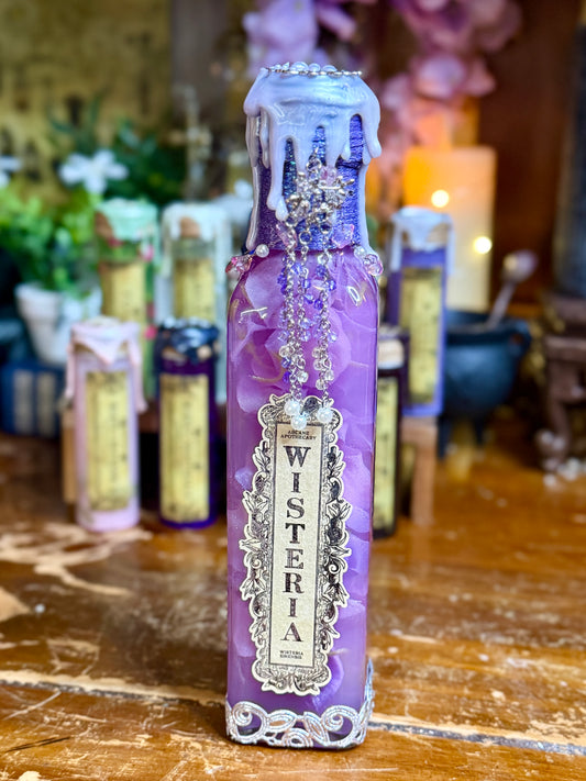 Wisteria Poison Potion | Botanical Apothecary Decor | Dark Academia Witchy Decor | Poisonous Flower Collectible | Cottagecore Gift