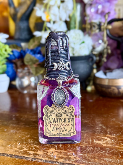 A Witch’s True Love Spell | Amas Veritas Potion | Practical Magic Inspired Witch Potion | Botanical Love Spell Decor | Witchy Gift