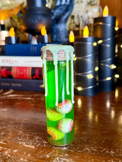 Eye of Newt Mini Potion | Witchy Halloween Decor | Gothic Apothecary Bottle | Creepy Eyeball Potion | Dark Academia Gift