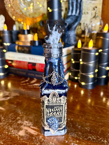 Bottled Nightmare Shards | Gothic Horror Potion Bottle | Creepy Halloween Decor | Dark Academia Apothecary | Macabre Gift