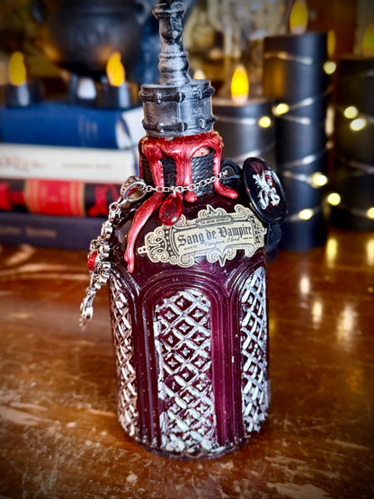 Sang de Vampire | Vampire Blood Potion | Gothic Apothecary Decor | Halloween Vampire Bottle | Dark Romance Gift