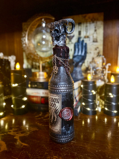 Daemon / Demon Blood Potion | Limited Edition Gothic Apothecary Bottle | Occult Halloween Decor | Dark Fantasy Collectible