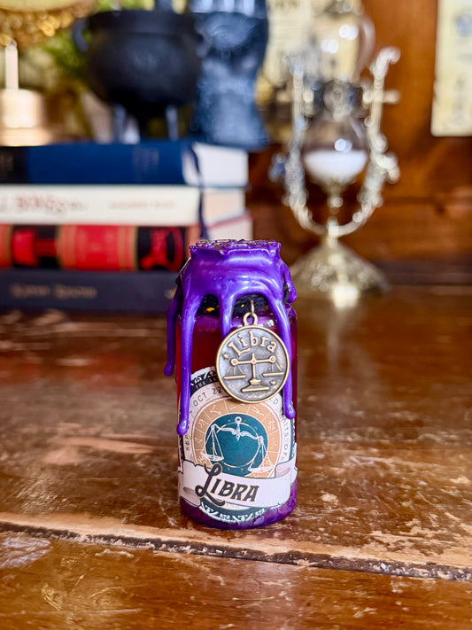 Mini Libra Zodiac Potion Bottle | Bottled Traits of Libra | Astrology Gift | Rose Quartz Crystal Potion | Witchy Zodiac Decor | Libra Birthday Gift