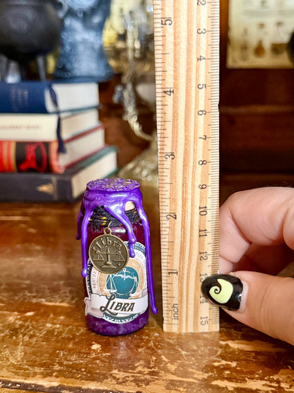 Mini Libra Zodiac Potion Bottle | Bottled Traits of Libra | Astrology Gift | Rose Quartz Crystal Potion | Witchy Zodiac Decor | Libra Birthday Gift
