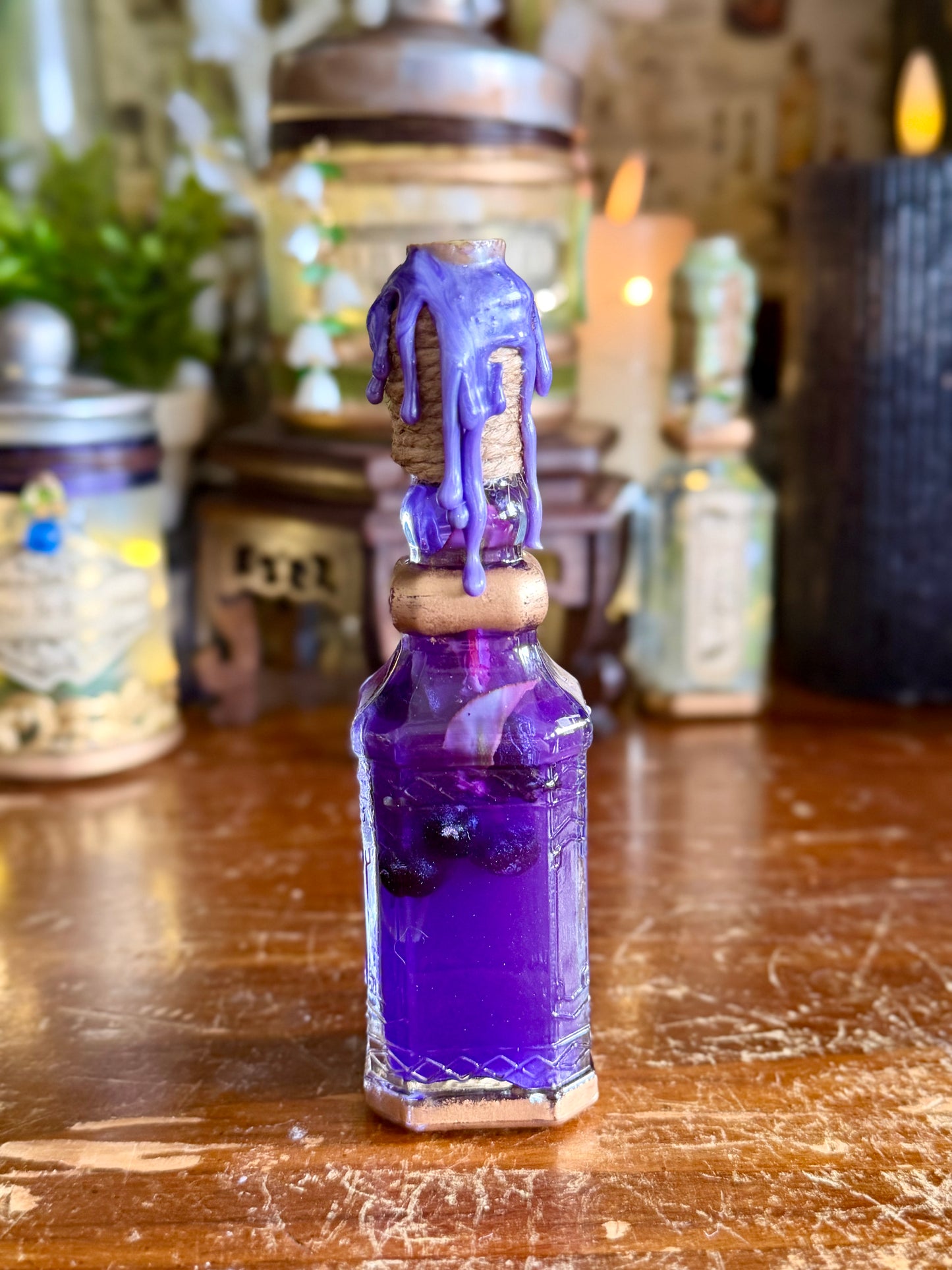 Mini Belladonna Replica Poison Potion | Decorative Apothecary Display Bottle