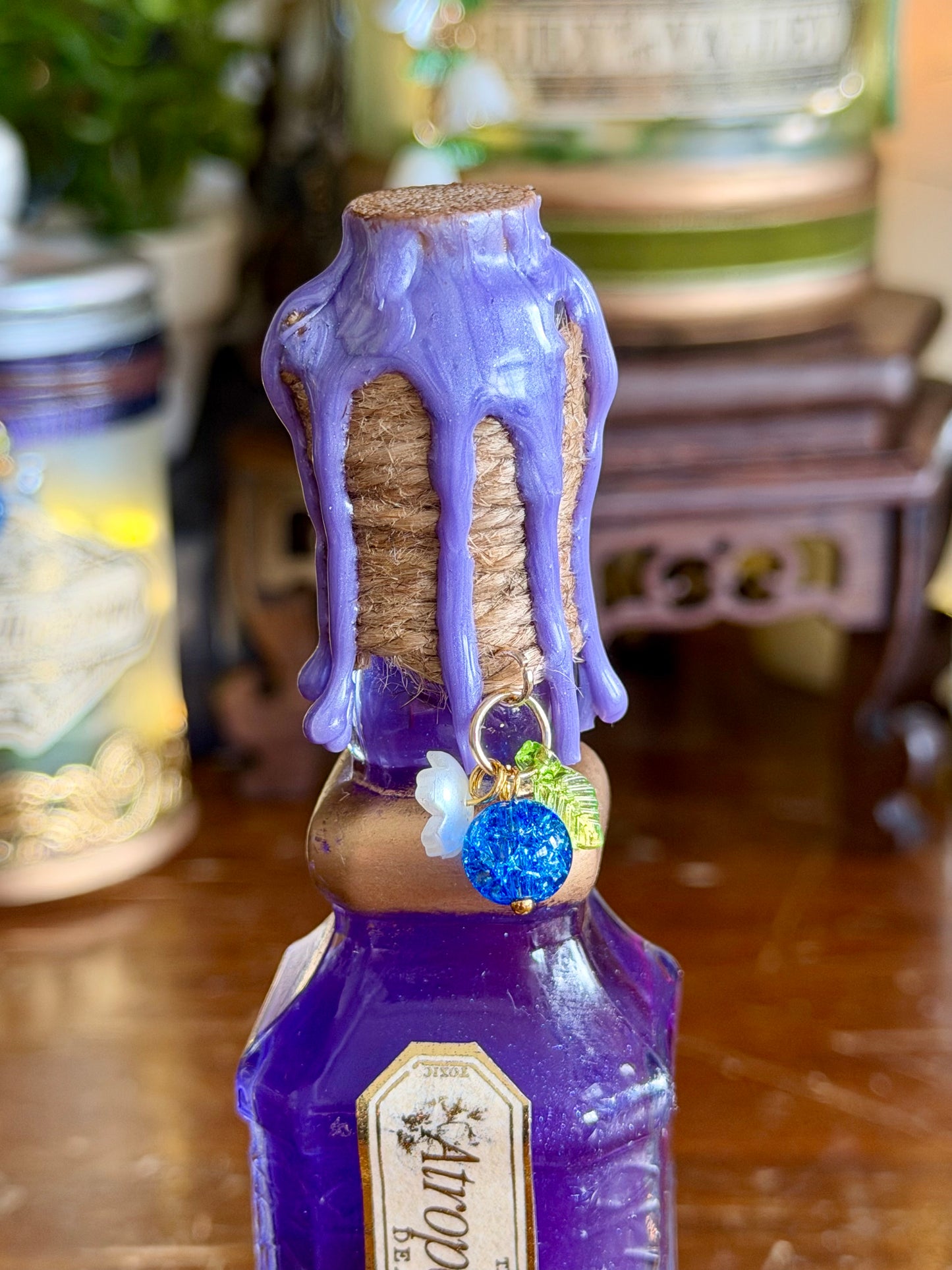 Mini Belladonna Replica Poison Potion | Decorative Apothecary Display Bottle