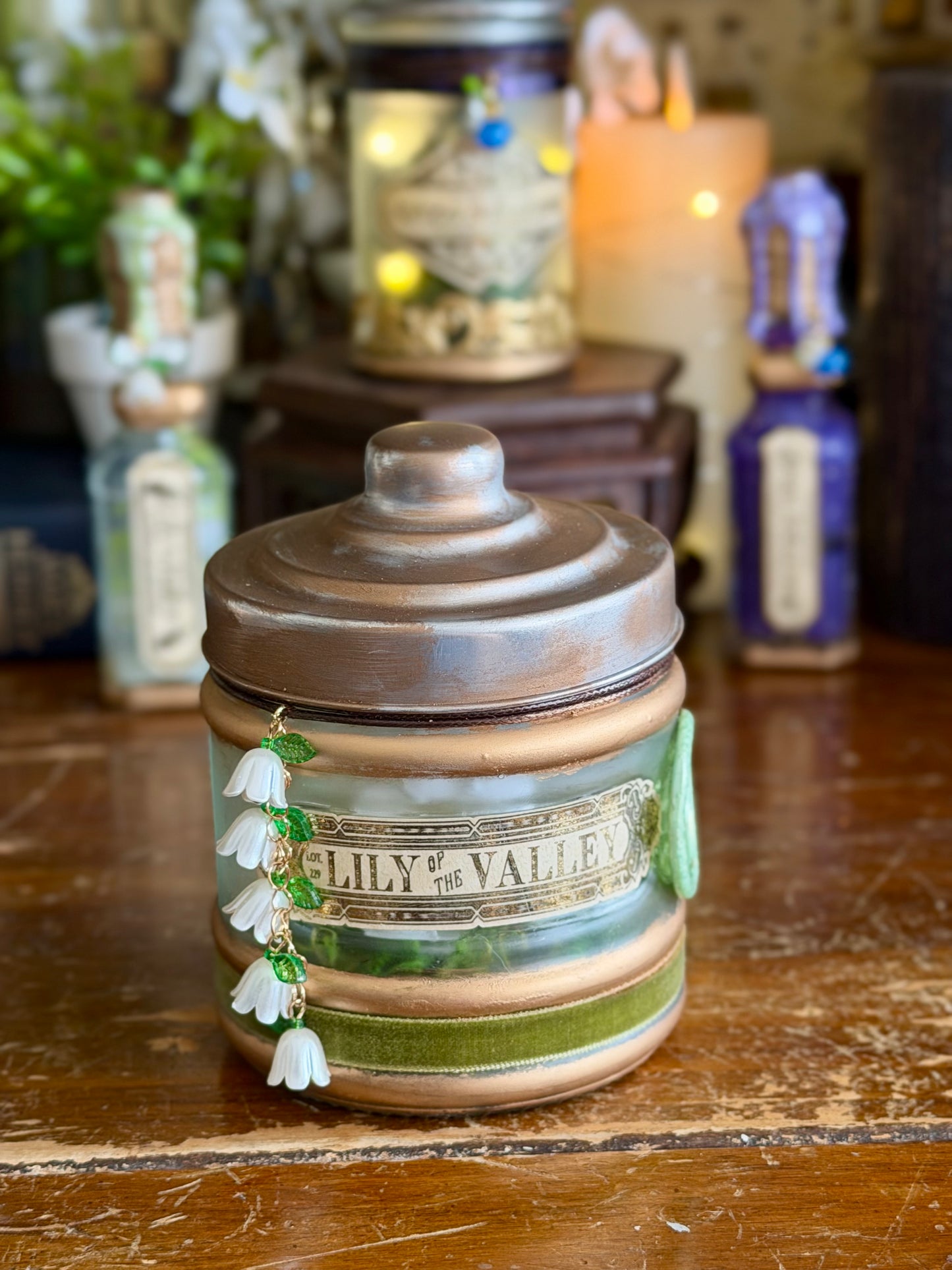 Historical Poison | Lily Of The Valley | Light Up Decorative Poison Apothecary Jar