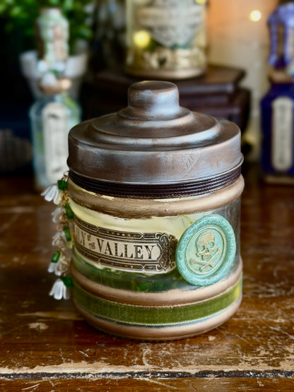 Historical Poison | Lily Of The Valley | Light Up Decorative Poison Apothecary Jar