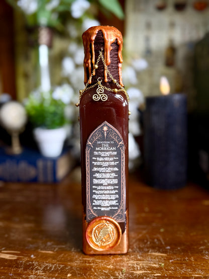 Goddess Decor | The Fury Of The Morrigan Potion | Devotional Witch Altar Deity Display Bottle