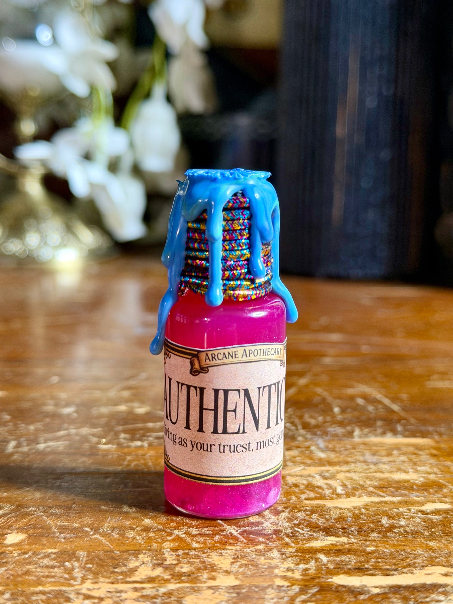 Pride Mini Emotion Potion | LGBTQ Pride Gift | Crystal Potion Fidget Vial | Queer Dopamine Decor | Witchy Pride Collectible