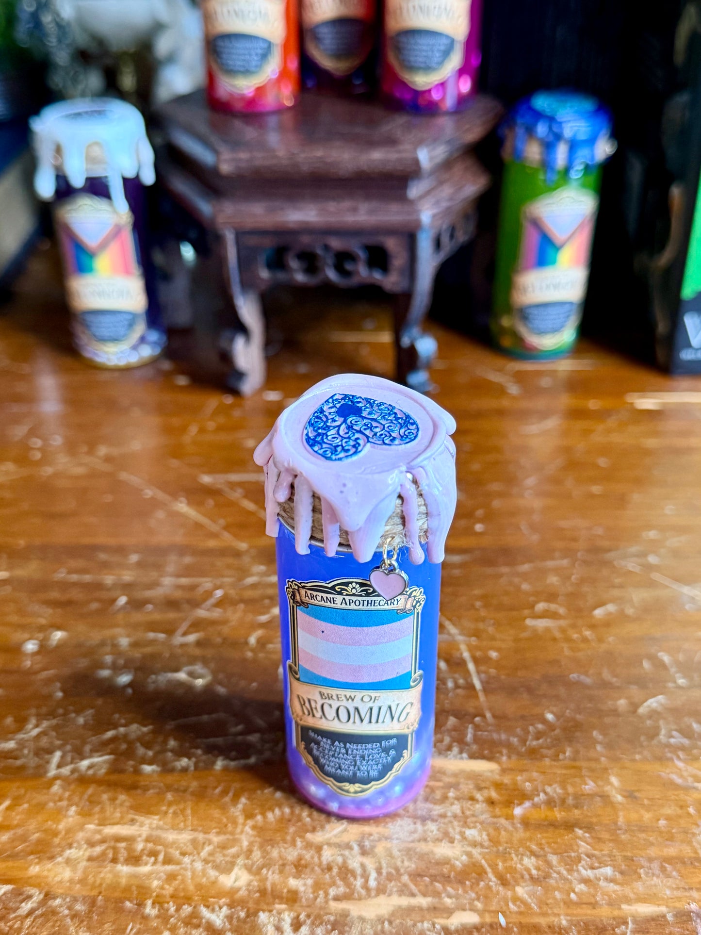 Brew of Becoming Potion | Trans Pride Decor | Transgender Gift | LGBTQ Display Potion