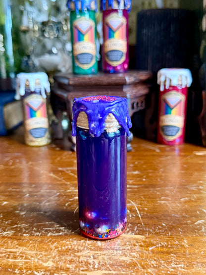 Brew of Belonging Purple to Red | LGBTQ Pride Decor | Custom Pride Charm | Handmade Queer Gift | Magical Display Bottle