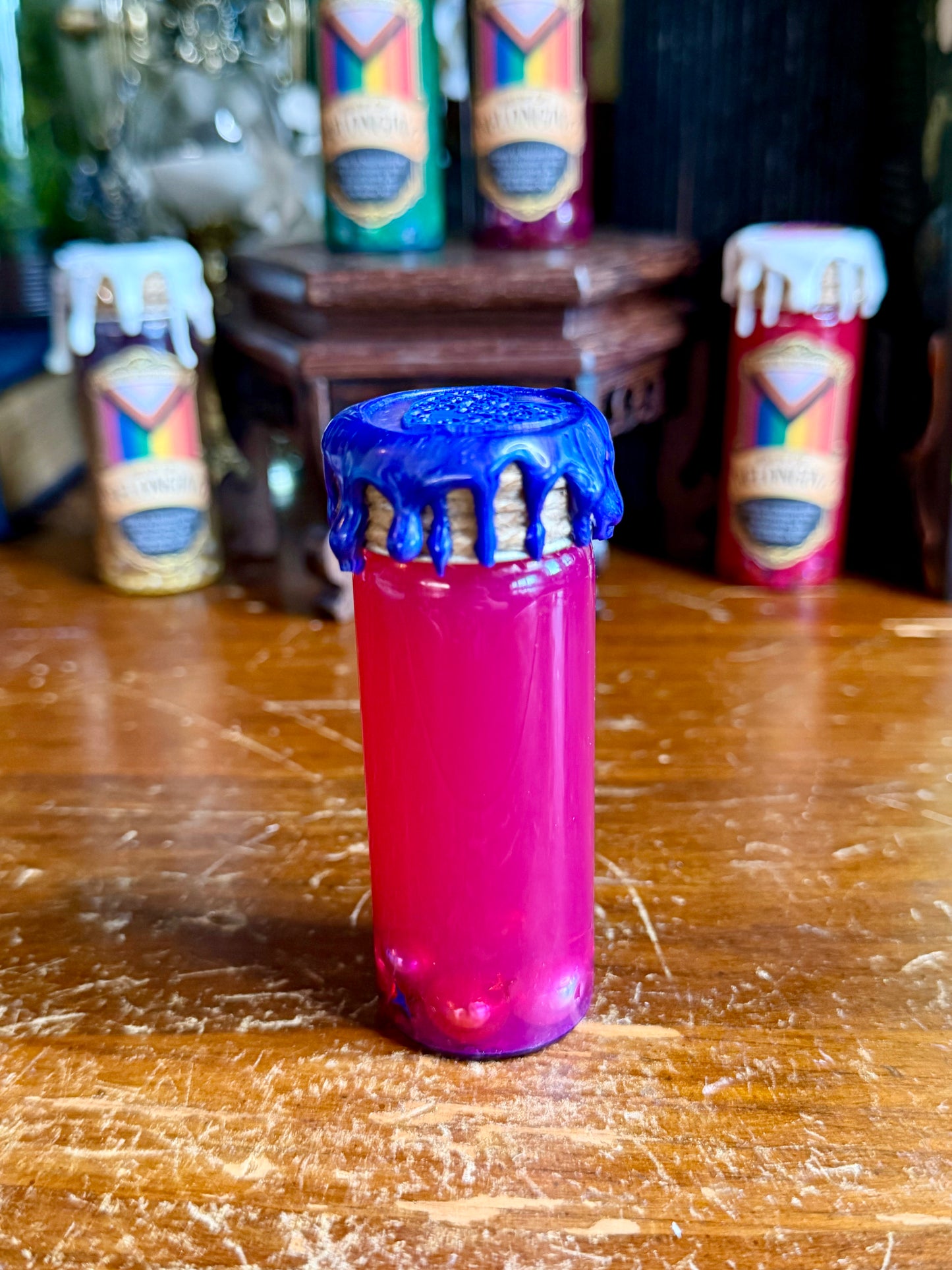 Brew of Belonging Pink to Purple | LGBTQ Pride Decor | Custom Pride Charm | Handmade Queer Gift | Magical Display Bottle
