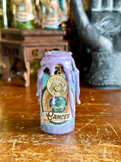 Mini Zodiac Cancer Potion Collectible | Astrology Decor | Witchy Display Bottle