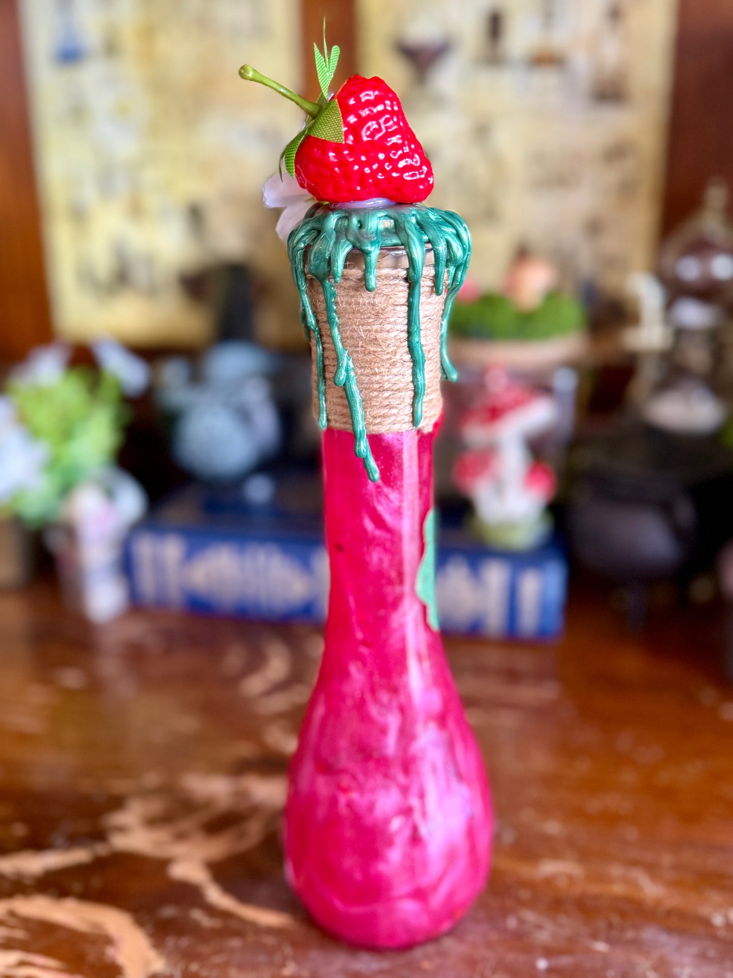Essence of Summer | Seasonal Potion Bottle | Strawberry Display Potion | Summer Decor