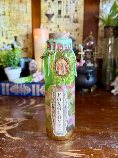 Foxglove Poison Potion | Witch Decor | Cottagecore Apothecary Display | Fantasy Bottle