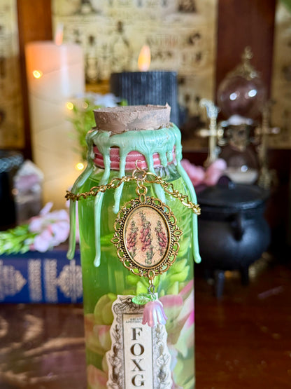 Foxglove Poison Potion | Witch Decor | Cottagecore Apothecary Display | Fantasy Bottle