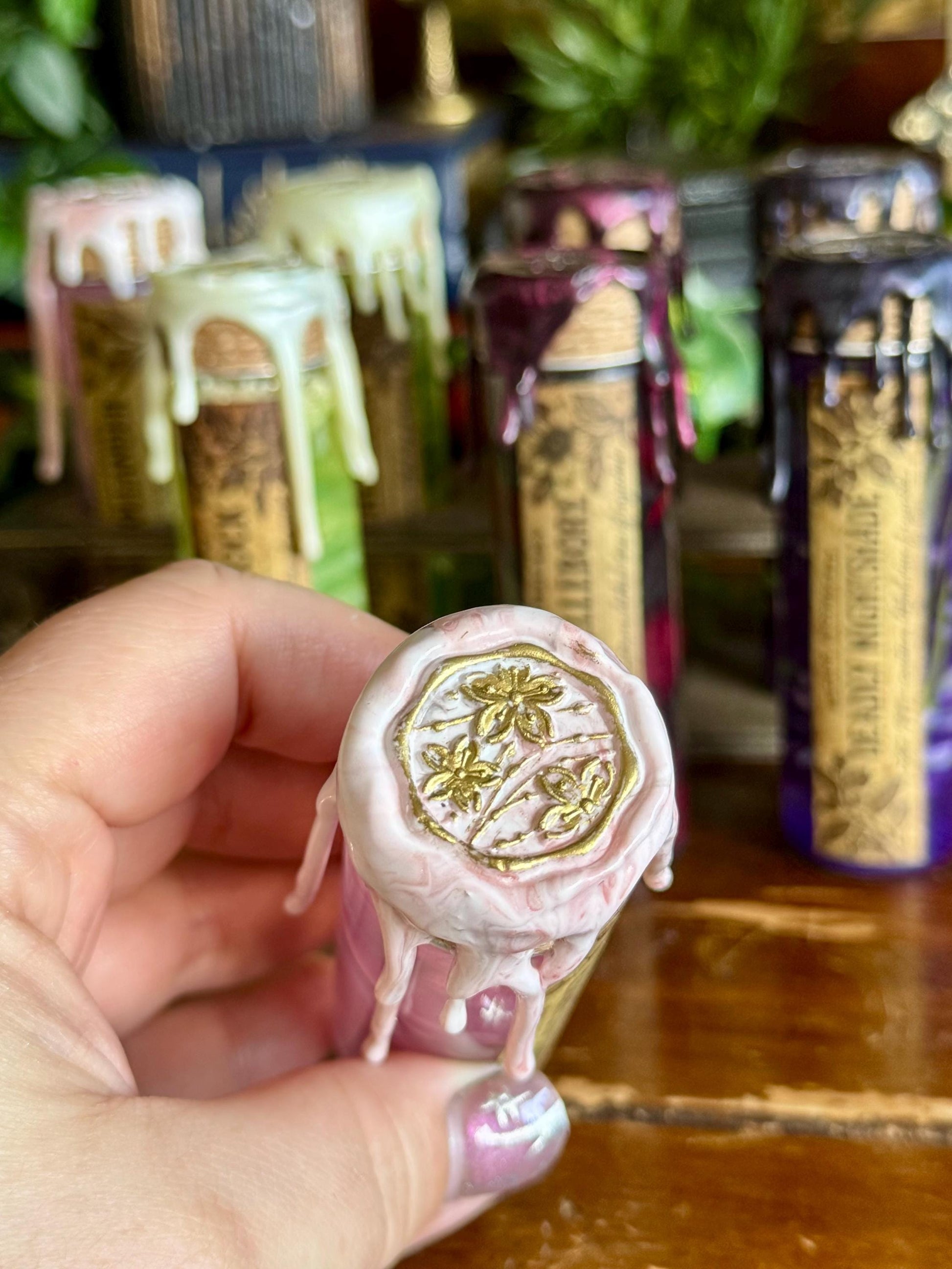 Poison Garden | White Oleander Mini Potion | Dark Academia Display Bottle