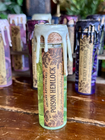 Poison Garden | Poison Hemlock Mini Potion | Dark Academia Display Bottle