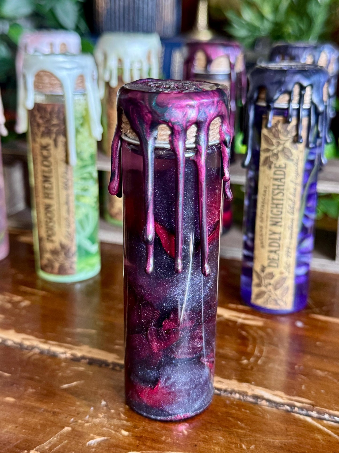 Poison Garden | Black Helebore Mini Potion | Dark Academia Display Bottle