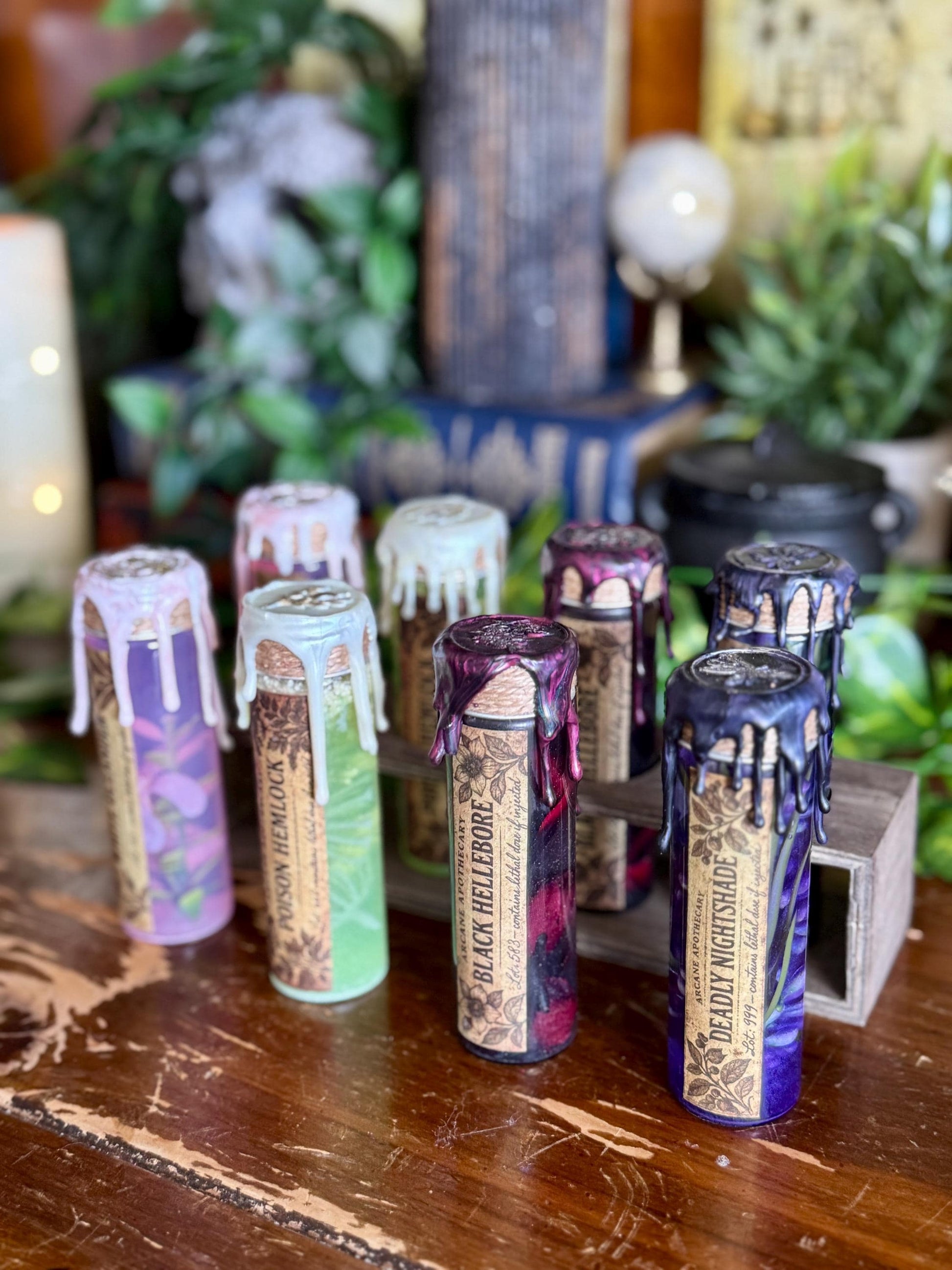 Poison Garden | Black Helebore Mini Potion | Dark Academia Display Bottle