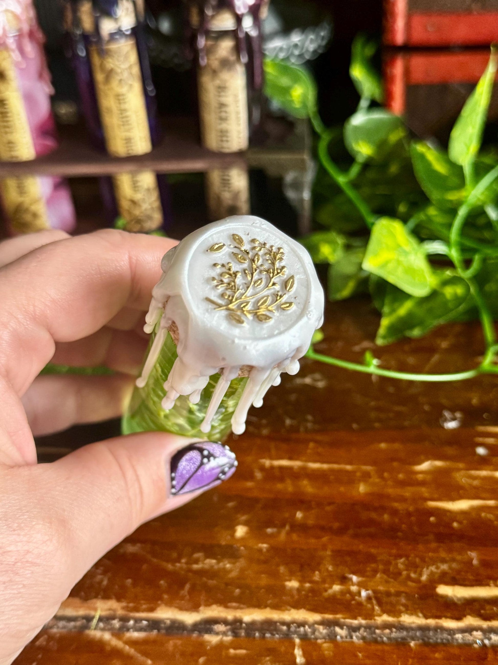 Poison Garden | Poison Hemlock Mini Potion | Dark Academia Display Bottle