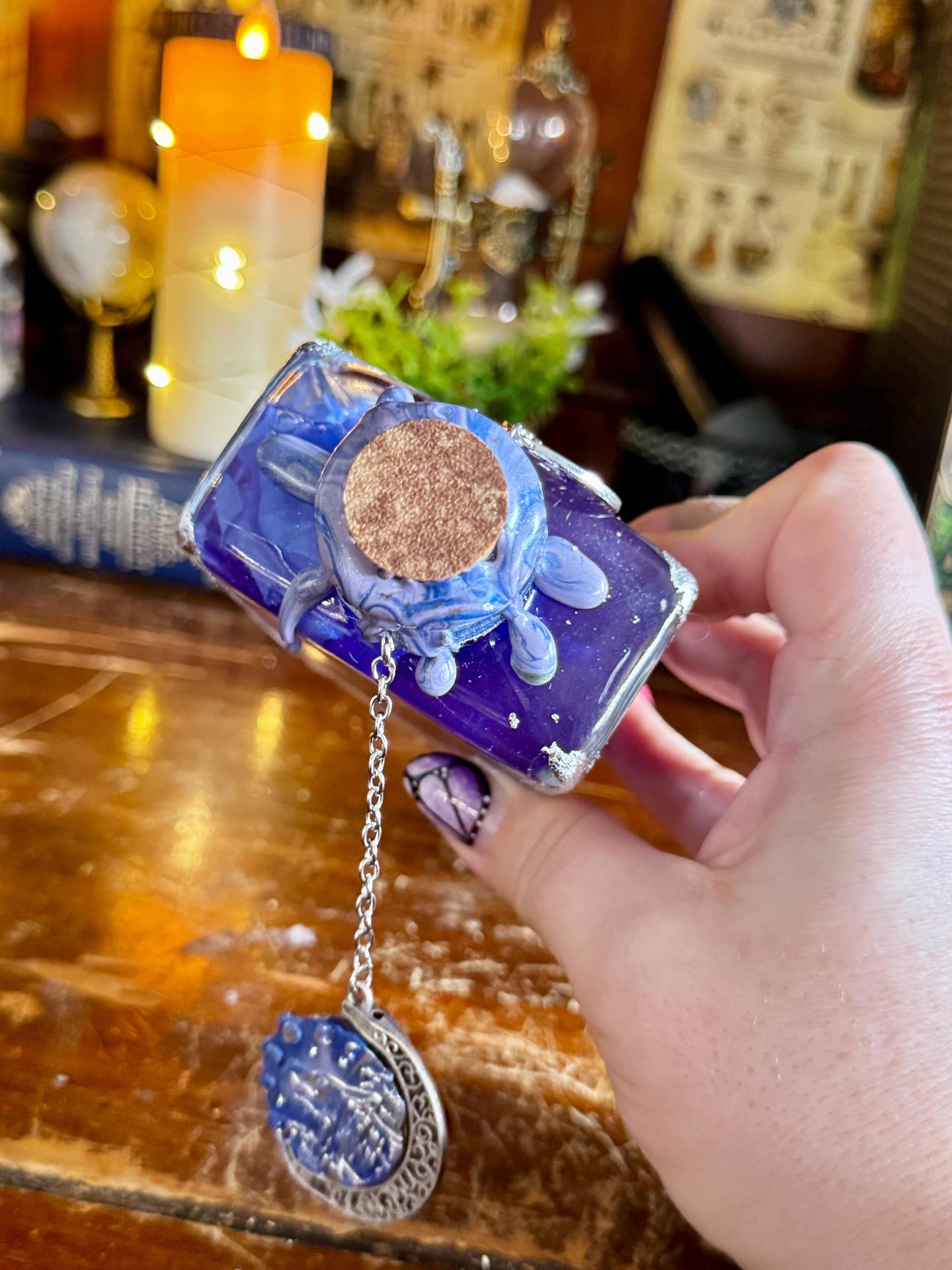 Wolfsbane Decorative Potion Collectible | Historical Poison | Purple Witchy Wolf Moon Display Bottle