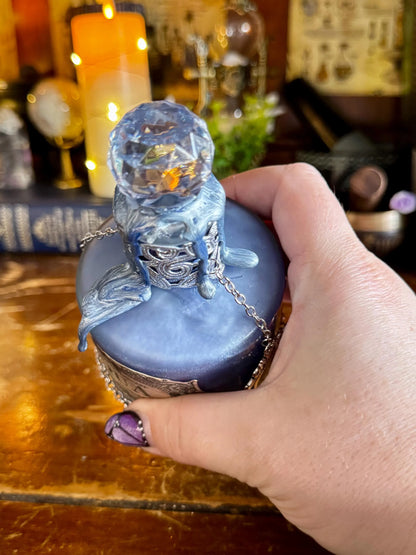 Aqua Tofana Replica Decorative Potion Collectible | Historical Poison | Frosted Aged Display Bottle