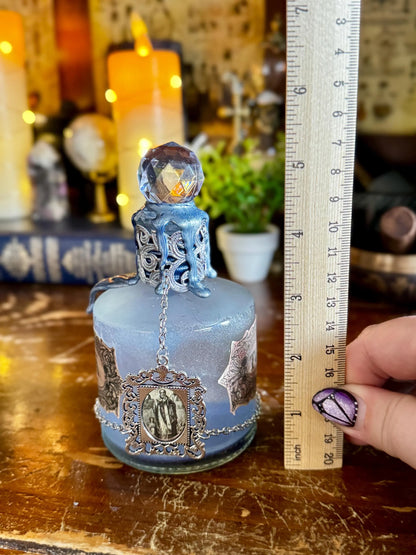 Aqua Tofana Replica Decorative Potion Collectible | Historical Poison | Frosted Aged Display Bottle