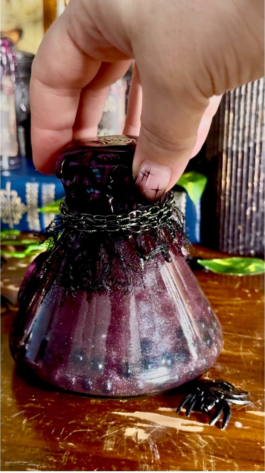 Black Widow Eggs Dark Display Potion | Gothic Decor | Creepy Curio | Spider Witch Aesthetic