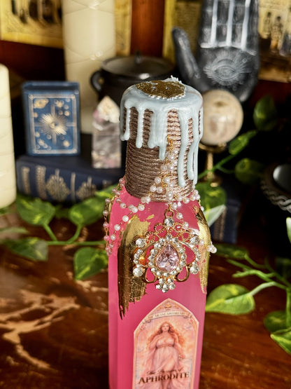Goddess Decor | The Passion of Aphrodite Potion | Devotional Witch Altar Deity Display Bottle