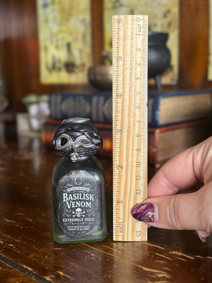Basilisk Venom Mini Color Shifting Display Potion | Snake Fidget Bottle | Apothecary Decor