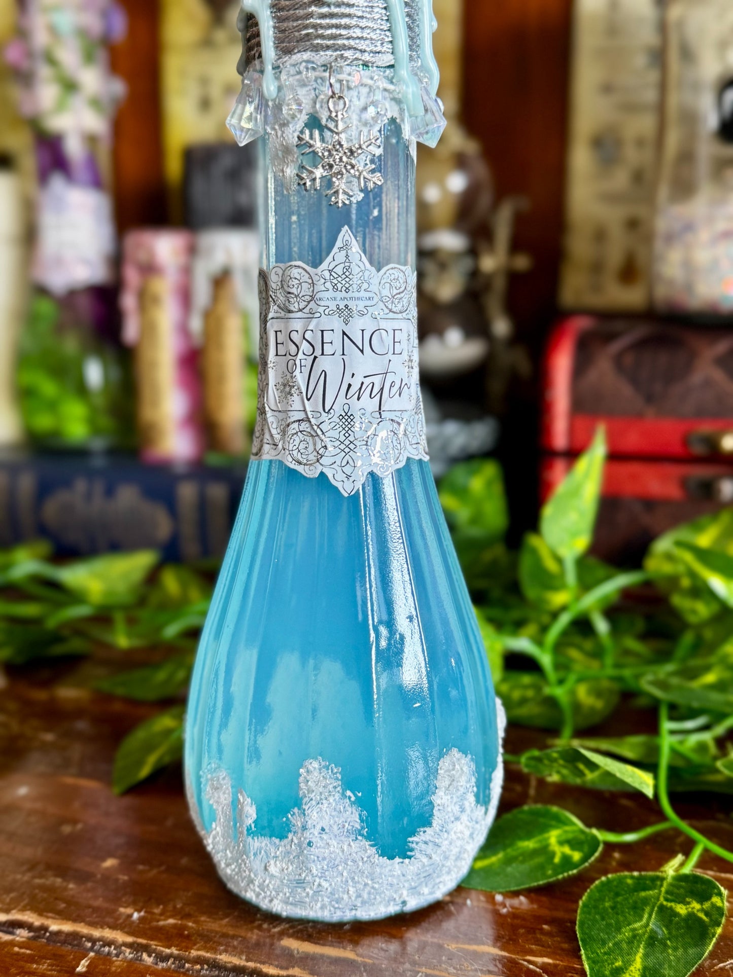 Essence of Winter | Seasonal Potion Bottle | Snowy Display Potion | Winter Decor
