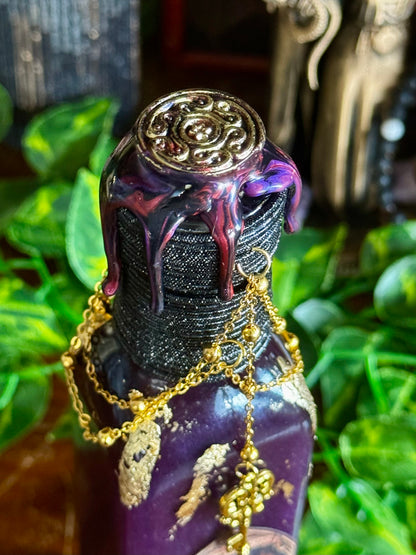 Goddess Decor | The Keys of Hecate Potion | Devotional Witch Altar Deity Display Bottle