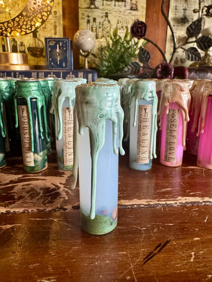 Pocket Spell Healing Potion | Bloodstone Crystal | Witchcraft Altar | Spiritual Health Bottle | Witchy Ritual Jar