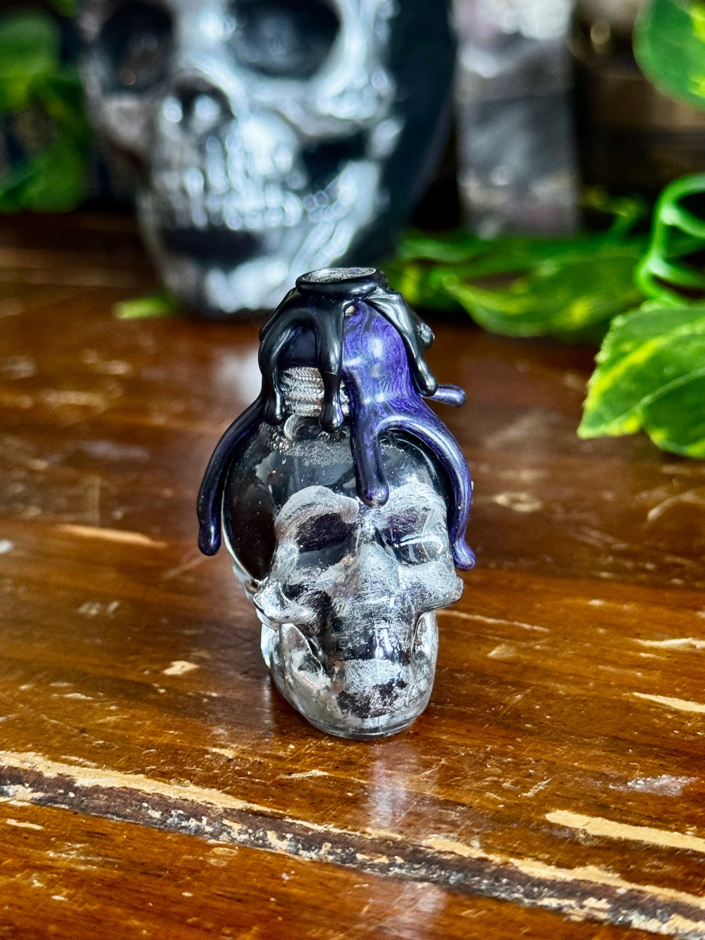 Tiny Draught of Living Death | Skull Potion Bottle | Gothic Fantasy Decor | Wizarding World Collectible