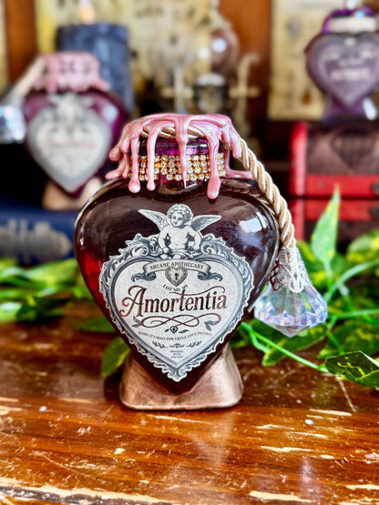Amortentia Love Potion | Decorative Swirling Decor Heart Bottle | Wizarding World Prop